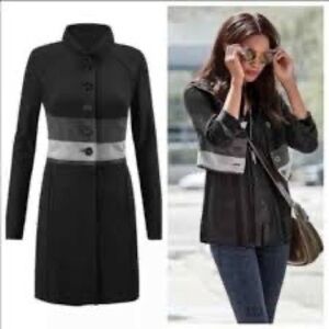 CAbi 3176 Convertible Zip Off Jacket Coat Black